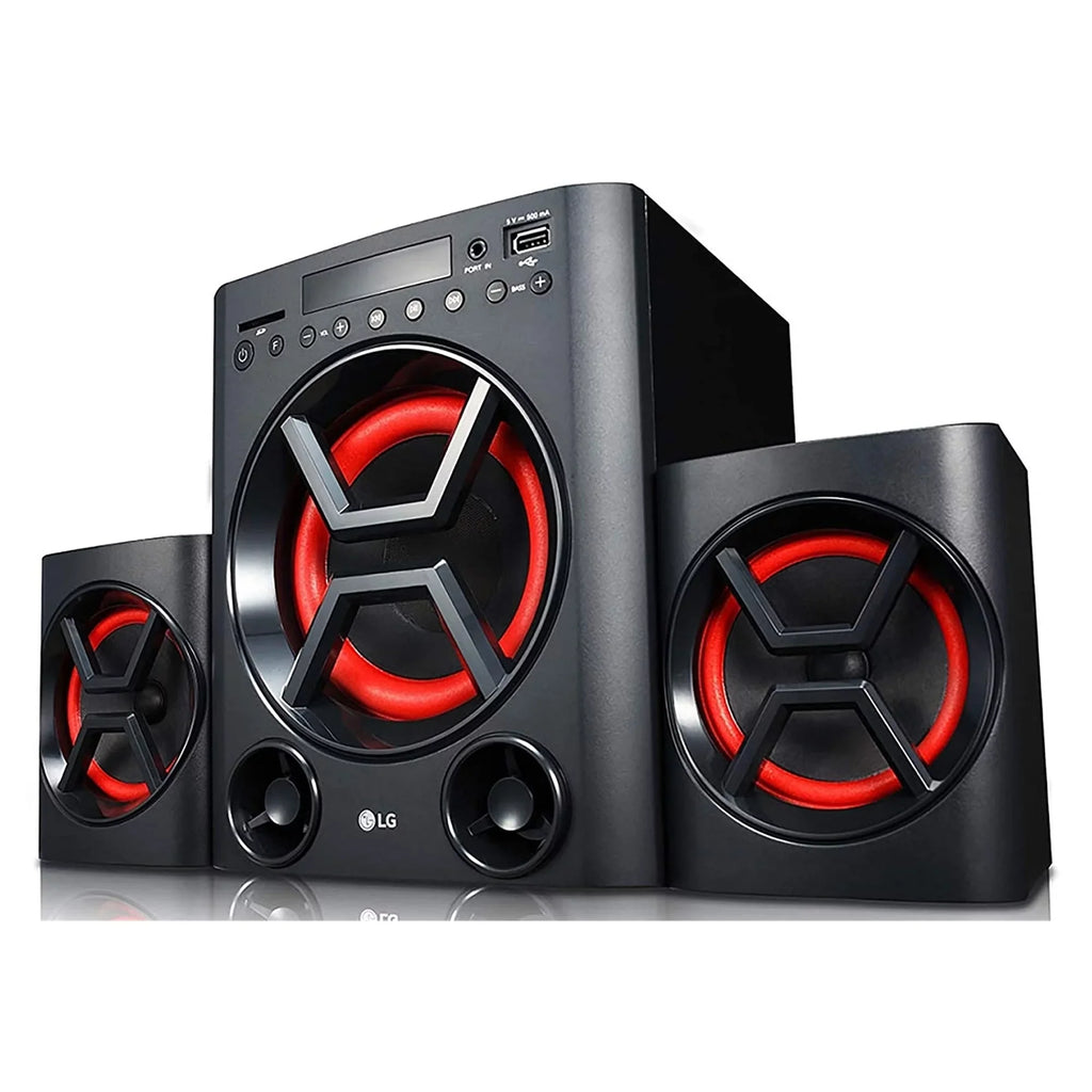 LG XBOOM LK72B 40W 2.1 Channel Bluetooth Home Theatre System, Black/Red (Used - Good)