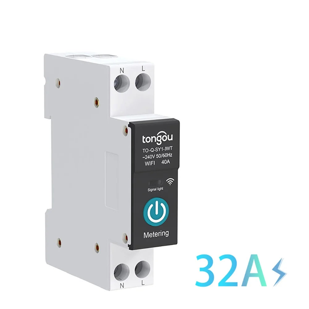 Smart Home Wireless Switch With Metering Function Smart Wifi Circuit Breaker Can Remotely Control Home Switch