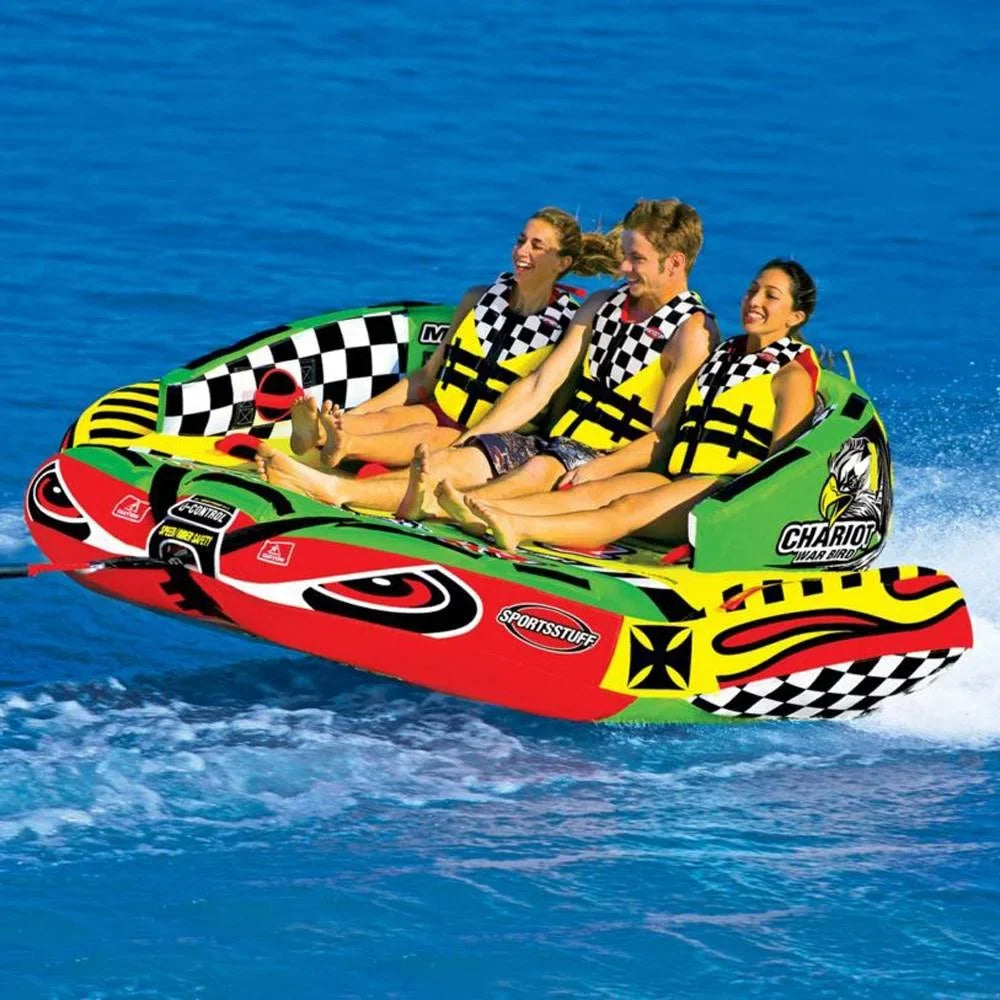 Airhead SPORTSSTUFF 53-1790 Chariot Warbird 3 Triple Rider Vessel Towable Tube