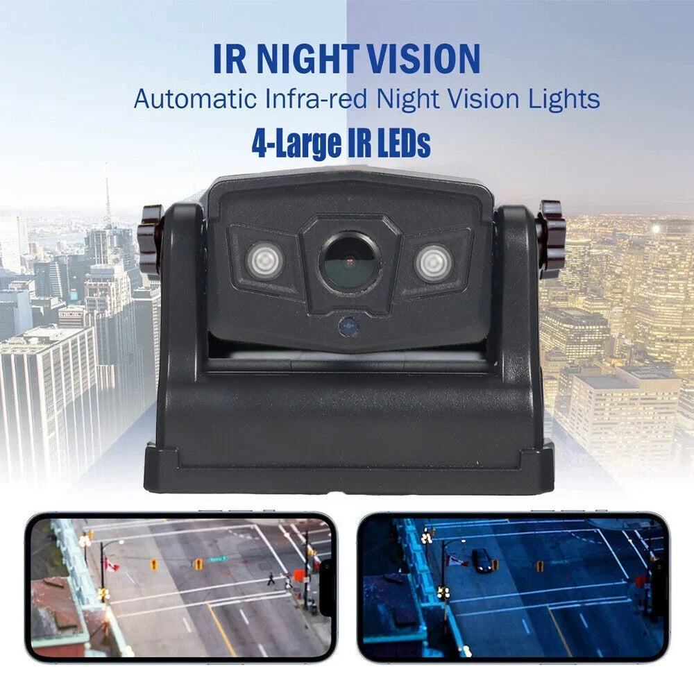 JahyShow High-Capacity 9600mAh Battery Backup Camera, Magnetic WiFi Wireless, Front/Rear View