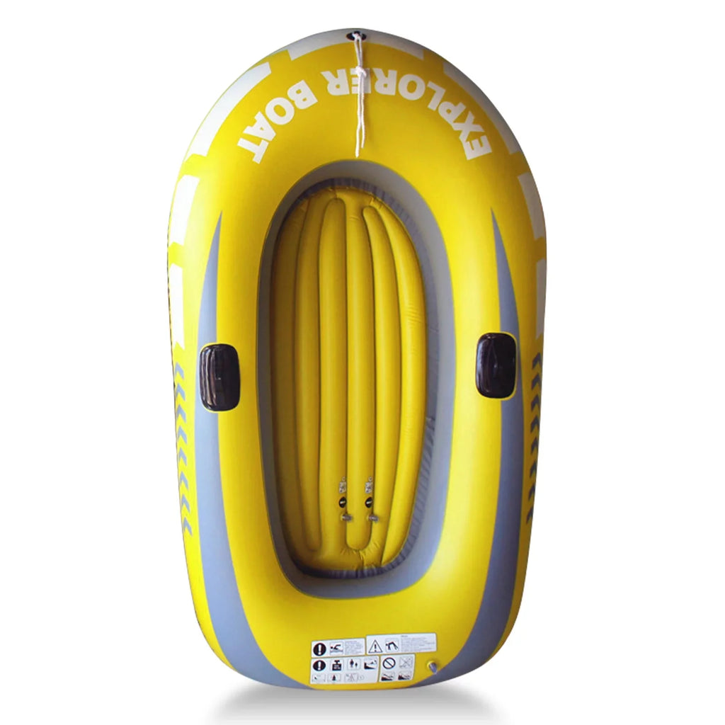 Arealer Inflatable Ship Fishing Craft for 1 Adult & 1 Child Summer Fun Watercraft Canoe Kayak