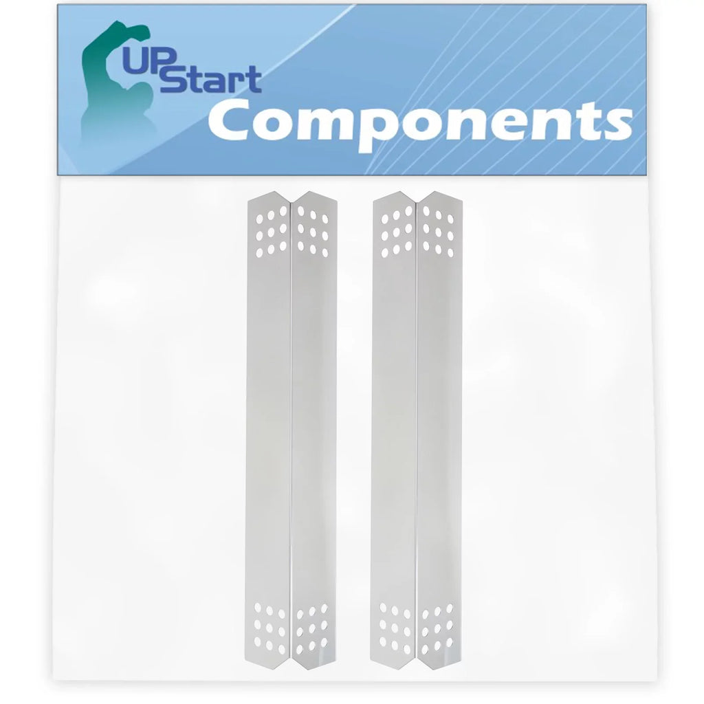 2-Pack BBQ Grill Heat Shield Plate Tent Replacement Parts for Jenn Air 720-0709B - Old - Matching Barbeque Stainless Steel Flame Tamer, Flavorizer Bar, Vaporizer Bar, Burner Coating 16 1/8"