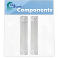 2-Pack BBQ Grill Heat Shield Plate Tent Replacement Parts for Jenn Air 720-0709B - Matching Barbeque Stainless Steel Flame Tamer, Flavorizer Bar, Vaporizer Bar, Burner Wrap 16 1/8"
