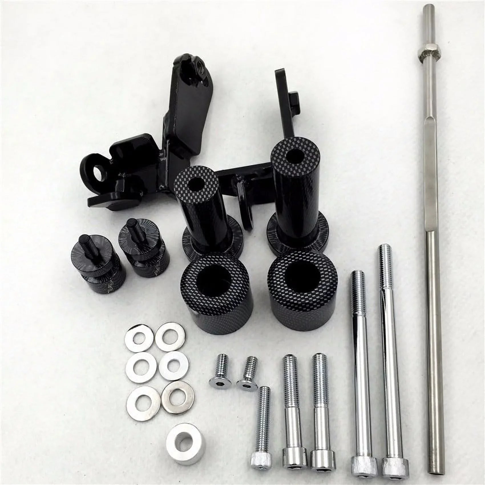 HTT-MOTOR Carbon Swingarm Spools Frame Slider for 99-07 Suzuki Hayabusa GSX 1300R GSXR1300