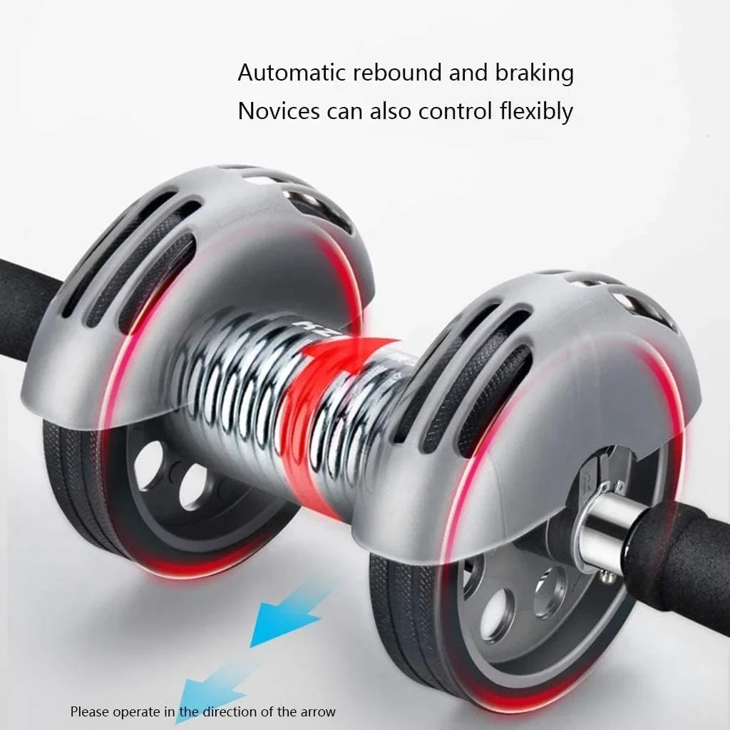 for Core Workouts Abdominal Exercise Roller Automatic Rebound Dual Wheel Fitness Equipmen Trainer at Gym Or Home Beginner BY DCJA