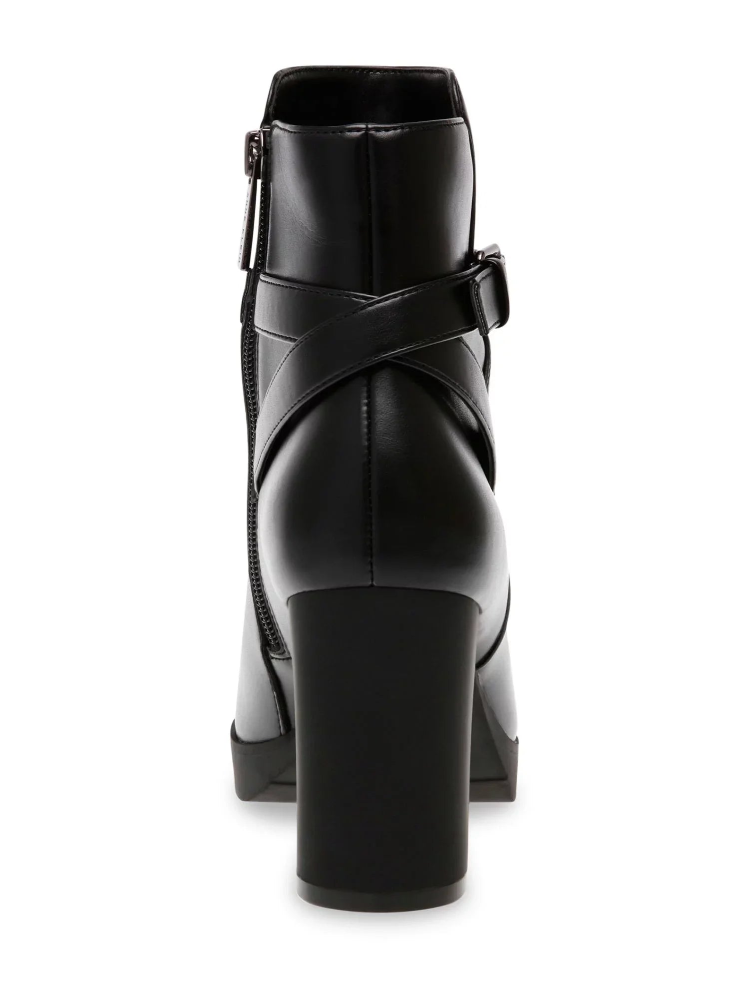 ANNE KLEIN Womens Black Latch Accent Cushioned Heidi Round Toe Block Heel Zip-Up Dress Booties 6 M