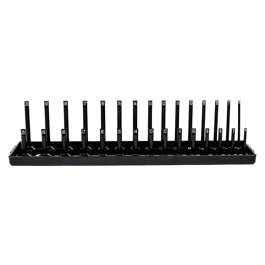 s/set Metric Socket Tray Rack Holder Storage Tool Organizer 1/4'' 3/8'' 1/2''