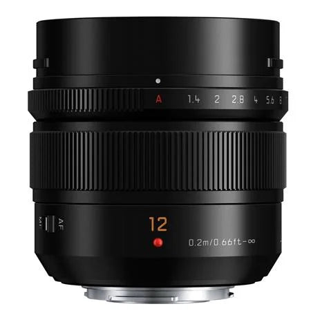 Lumix G Leica DG Summilux 12mm f/1.4 Aspherical Lens for Micro Four Thirds, Black