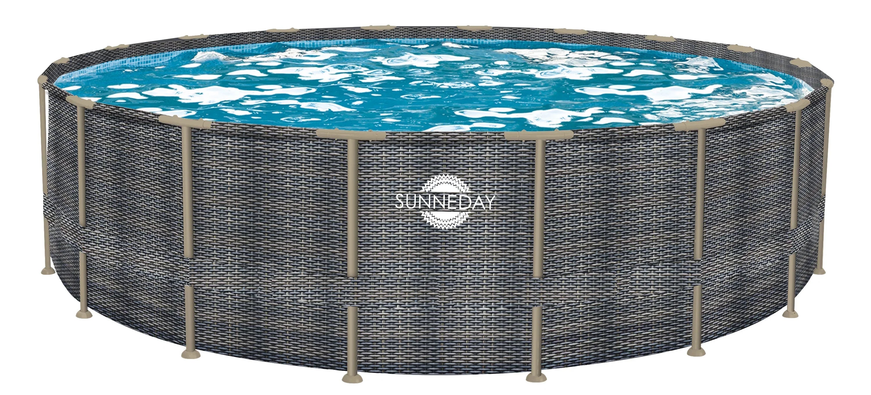Sunneday Oasis Rattan Soft-sided 18 ft. Round x 52 in.