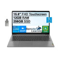 Lenovo 2021 Ideapad 3 15.6" FHD Touchscreen Laptop Computer, Intel Core i5-1135G7, 12GB RAM, 256GB PCIe SSD, Backlit Keyboard, Iris Xe Graphics, HD Webcam, Dolby Audio, Win 11S, Grey, 32GB USB Card