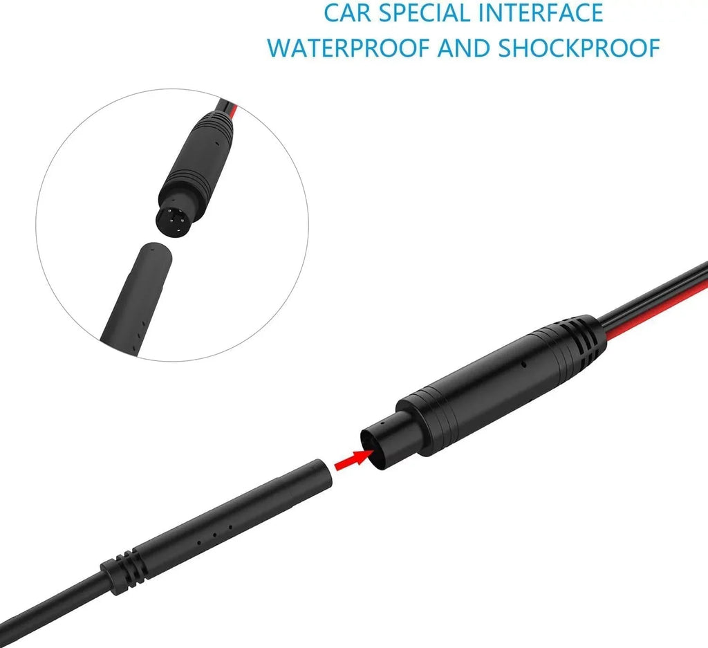 CAM125 Backup Camera Frame License Plate HD Night Vision Rear View 170° Angle Waterproof Matching with Jensen Car Radio CAR110W CAR710 CAR710X CAR8000 CAR910W CAR910X CDR7011 CM901MIR CMR2720