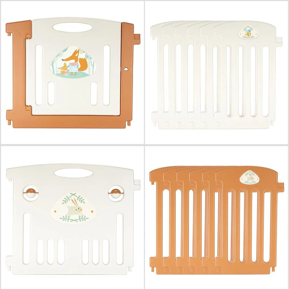 UBesGoo 14 Panel Baby Playpen Safety Fence Play Yard Indoor Outdoor,Yellow