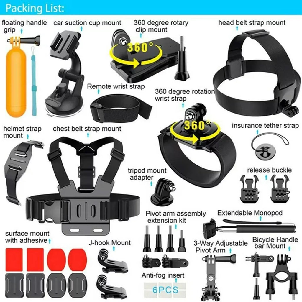 Restored GoPro HERO5 Black Action Camera Bundle 4K Video 33ft Waterproof Camcorder with 35-in-1 Accessories Kit (Refurbished)