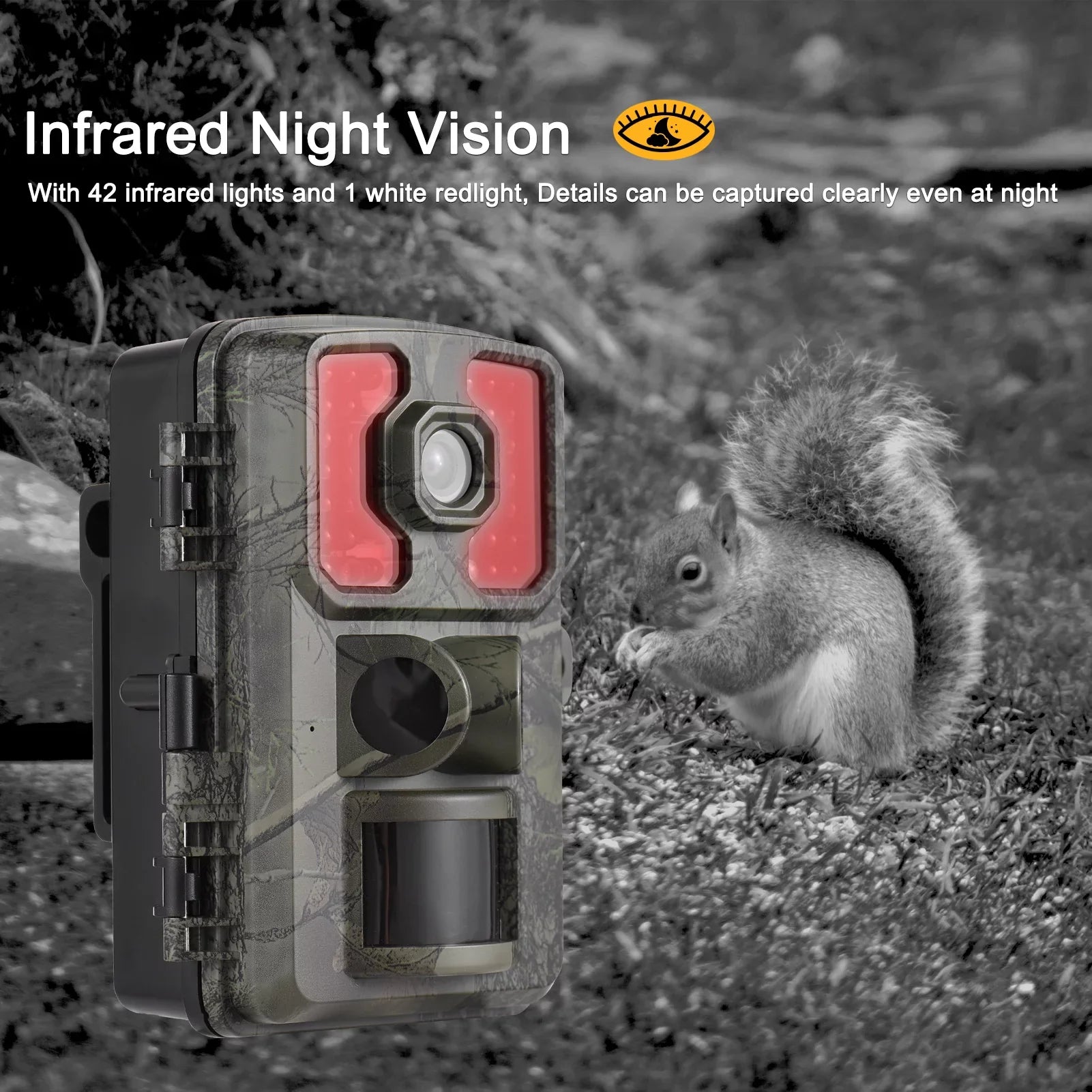 GoolRC 4K Trail 16MP Wildlife Tracking with 2.0 Inch TFT Color Screen PIR Sensors 0.5s Trigger Time Supports Infrared Motion Activated IP66 Waterproof