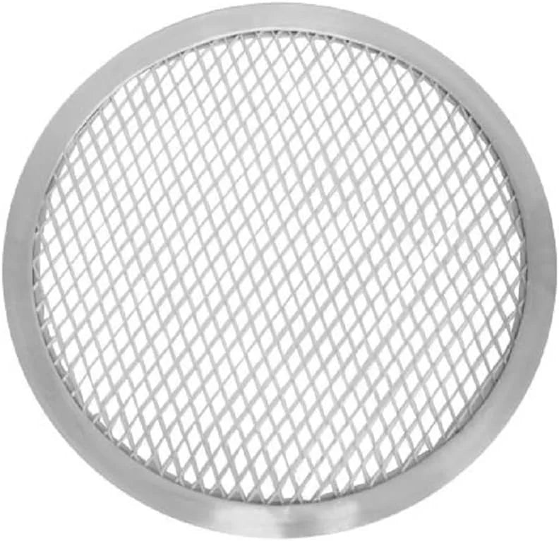 TrueCraftware- Set of 2 Aluminum 15” Pizza Baking Screen Seamless Rim- Bakeware Pizza Screen Round Pizza Pan Tray Round Baking Tray for Home Kitchen Pizzeria & Restaurants