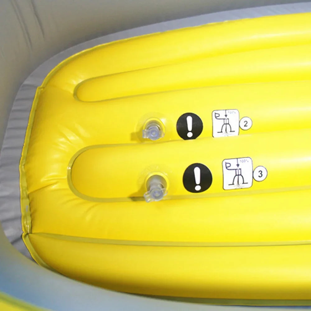 Arealer Inflatable Ship Fishing Craft for 1 Adult & 1 Child Summer Fun Watercraft Canoe Kayak