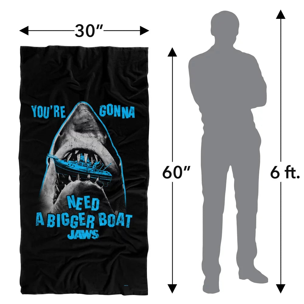 Jaws, 30"x60" Craft in Mouth Beach Towel