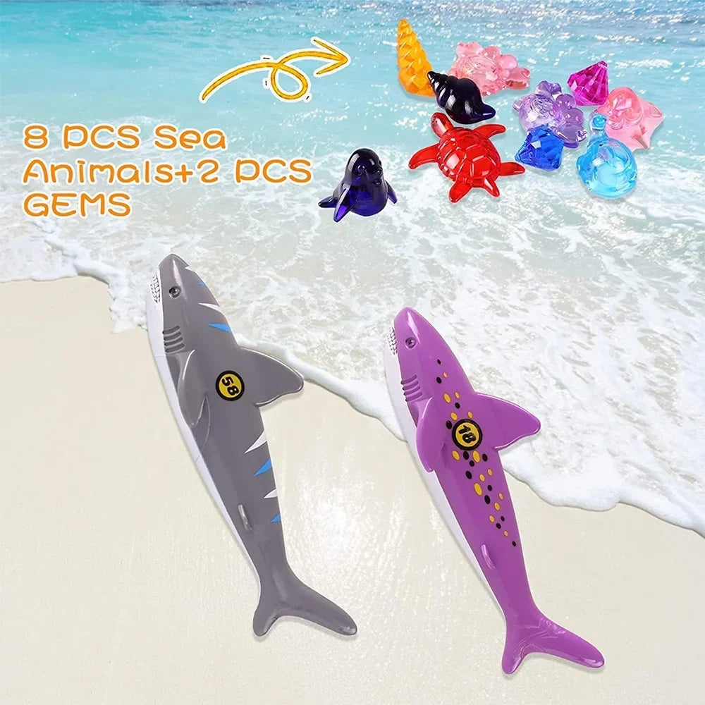 Playoza Summer Pool Diving Swimming Toys for Kids,Fun Swim Games Set, Underwater Dive Gifts with Storage Bag,20 Pack Swimming Pool Toys Swim Learning & Diving Skill Development for Boys Girls