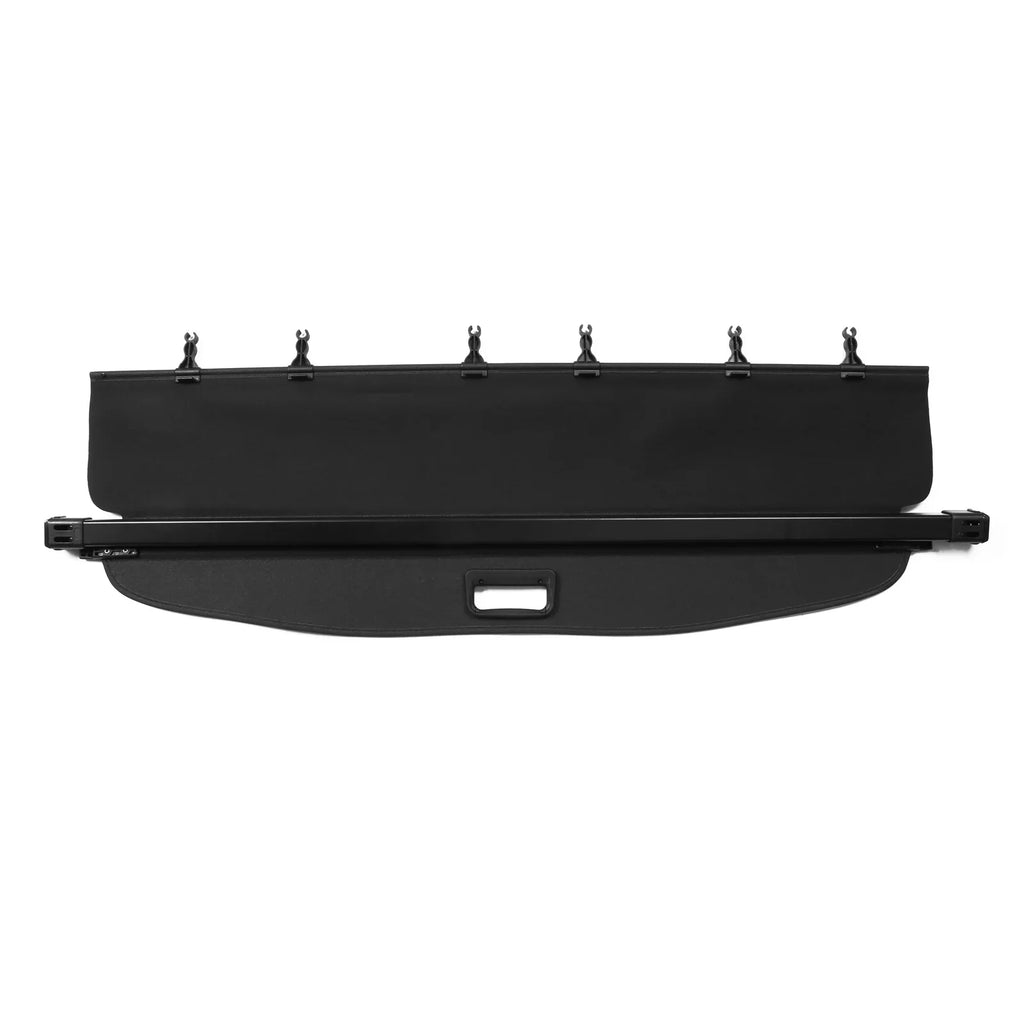 Ikon Motorsports Cargo Wrap Fitting With 2014-2018 Subaru Forester (Only Fit Automatic Rear Gate) PVC & Aluminum Rod Black Security Rear Trunk Protection Security Retractable Shield