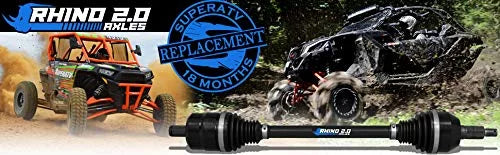 SuperATV Heavy Duty Rhino 2.0 FRONT LEFT Axle for 2020+ Kawasaki Teryx KRX 1000|1 Front Left Axle|Stronger Than Stock|AX-4-88-FL-0-DT