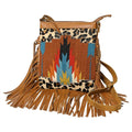 OH OHLAY OHA116 HOBO Upcycled Wool Hair-on Genuine Leather women bag western handbag purse