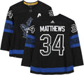 Auston Matthews Toronto Maple Leafs 2022 Hart Trophy Winner Autographed Black Alternative Adidas Authentic Jersey with "2022 Hart" Inscription - Fanatics Authentic Certified