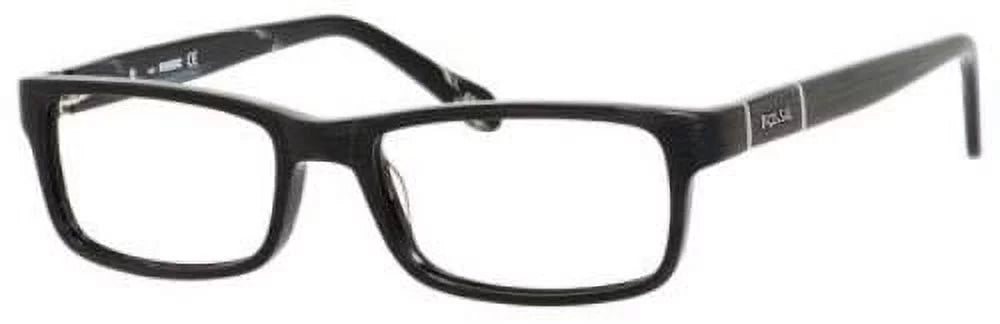 FOSSIL Eyeglasses ARCHER 0ZJ9 Wood Black 52MM