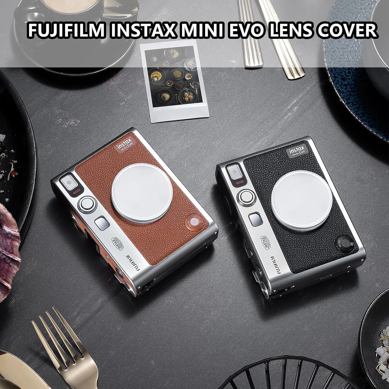 Lens Cap for Fujifilm Instax Mini Evo Instant Camera Accessories for Fuji Mini Evo with Lens Cap, Mini Picture