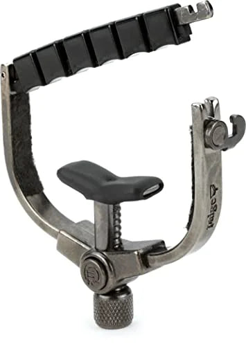 Made in the USA Paige Clik PC-6-W-ETI 6-string Wide Guitar Capo Made for Acoustic Guitars and Electric Guitars, Made for Wider Neck Guitars (Black Nickel)