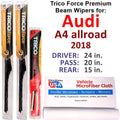 2018 Audi A4 allroad Performance Beam Wipers (Set of 3) w/Rear Wiper