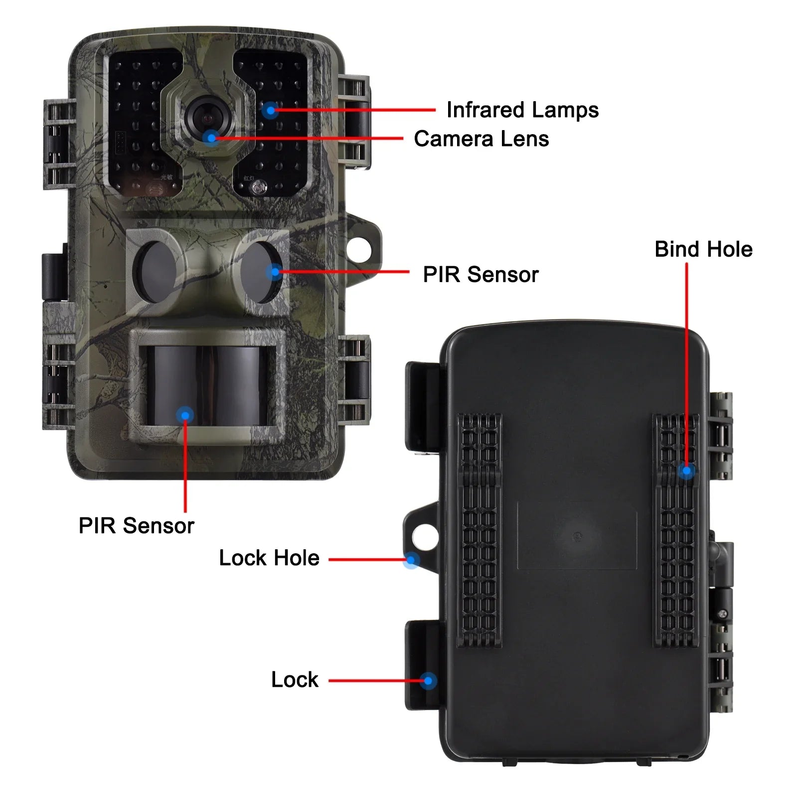 GoolRC 4K Trail 16MP Wildlife Tracking with 2.0 Inch TFT Color Screen PIR Sensors 0.5s Trigger Time Supports Infrared Motion Activated IP66 Waterproof