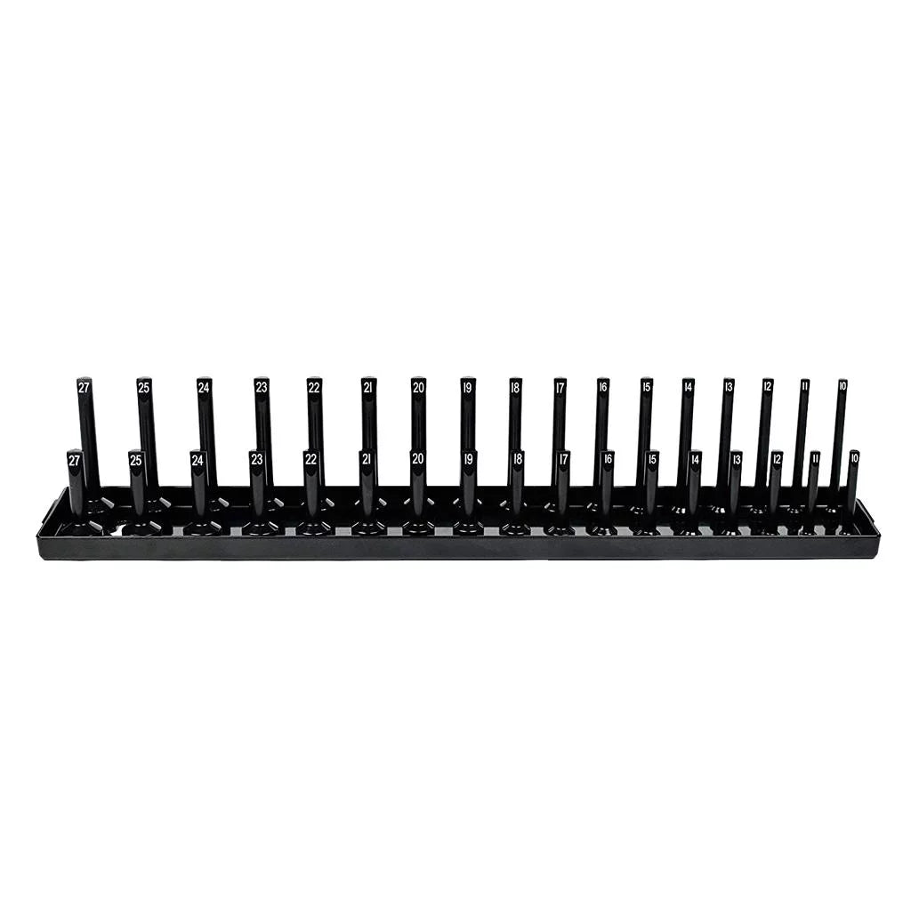 s/set Metric Socket Tray Rack Holder Storage Tool Organizer 1/4'' 3/8'' 1/2''