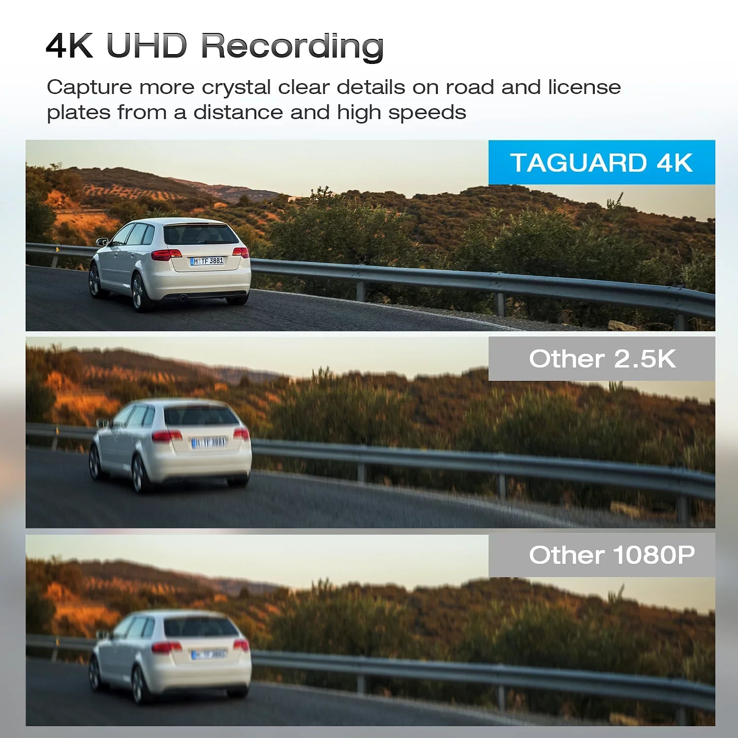TOGUARD 4K Mirror Dash Cam, 12" Touch Screen Sony Sensor Dual Dash Cam, Rear View Mirror Camera, with GPS, Parking Assist, Super Night Vision