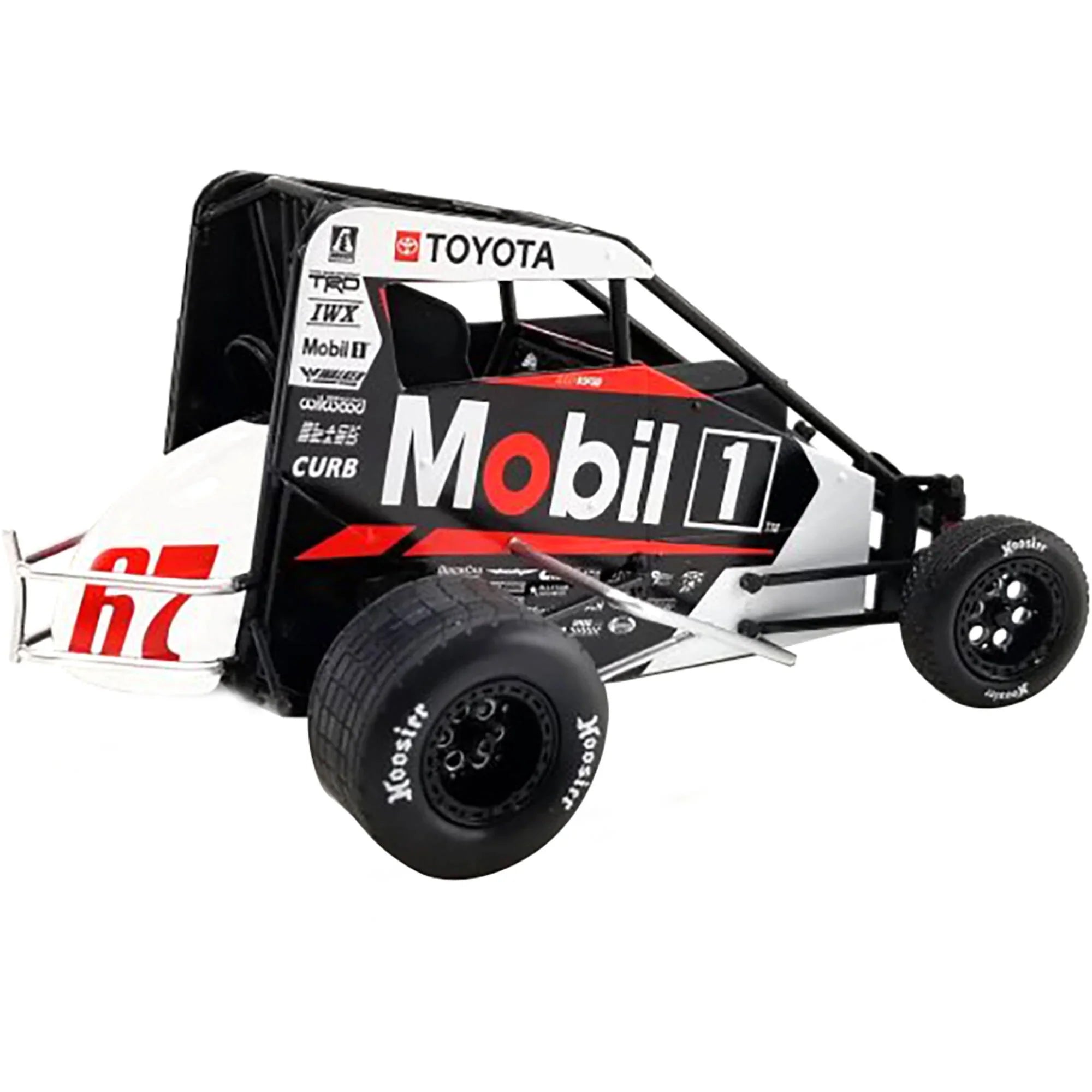 Midget Sprint Car #67 "Mobil 1" Toyota Racing "USAC National Midget Championship" (2022) 1/18 Diecast Model Car by ACME