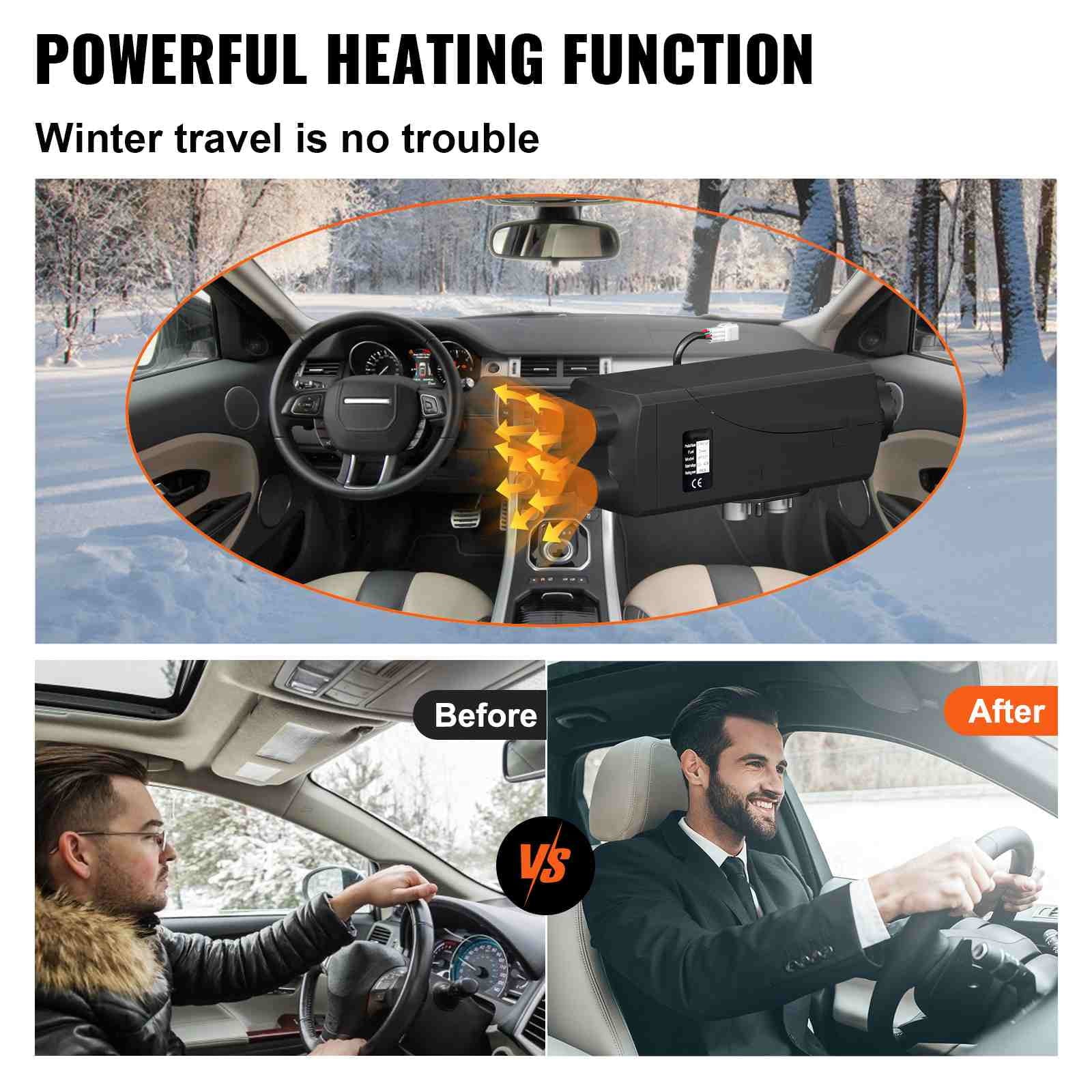 BENTISM 8KW 12V Diesel Air Heater LCD Thermostat 8000W For Trucks Ship Car Trailer