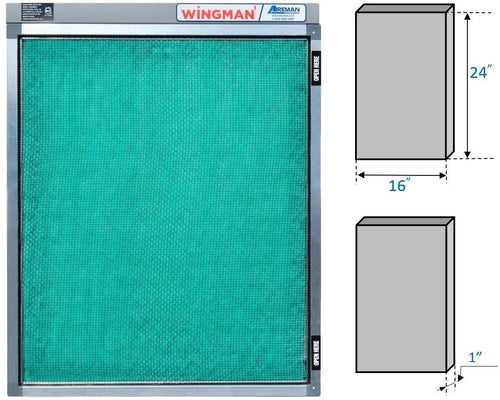 16x24x1 Electronic Air Filter Including Year Supply of Replacement Pads - Homeowner Installed- Simply Replace Your Current AC Furnace Air Filter and PLUG IT IN!