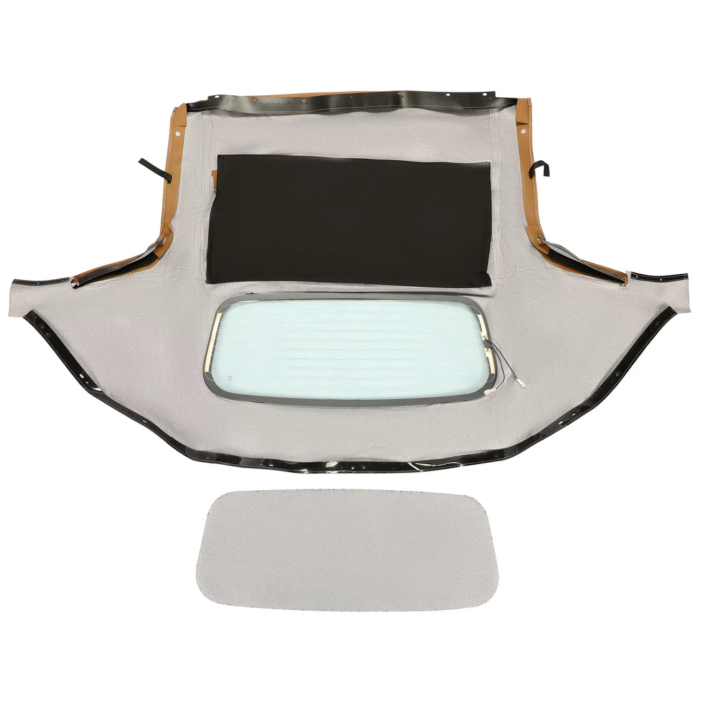 Kojem Convertible Soft Top for 1990-2005 Mazda Miata with Heated Glass Window Sailcloth Vinyl Tan