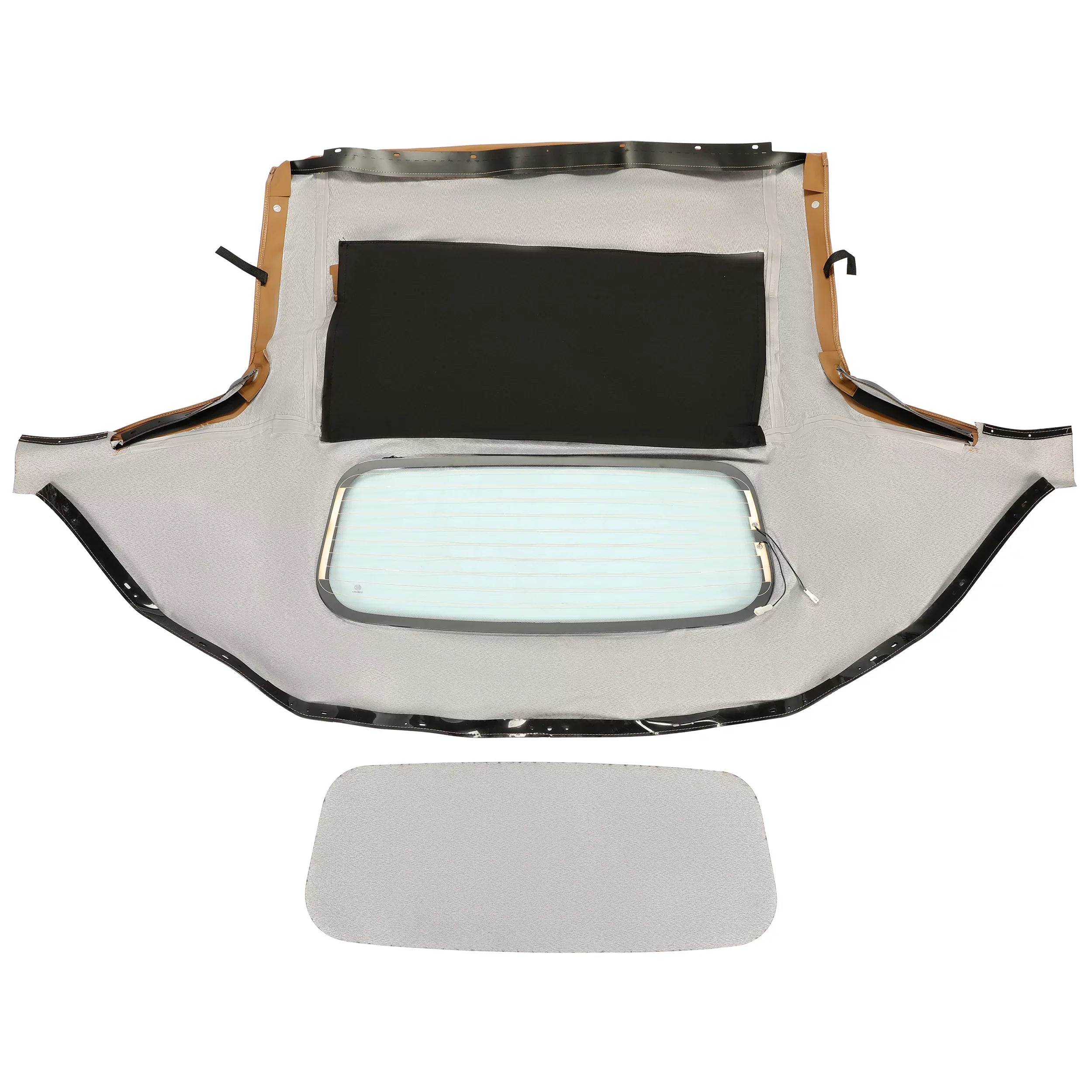Kojem Convertible Soft Top for 1990-2005 Mazda Miata with Heated Glass Window Sailcloth Vinyl Tan