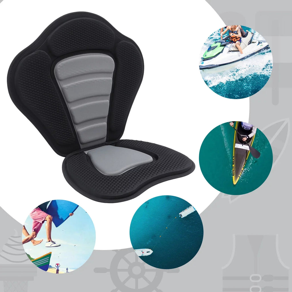 Padded Kayak Seat Cushion Seat Comfortable Rest Kayak Seat w/ Storage Bag Seat