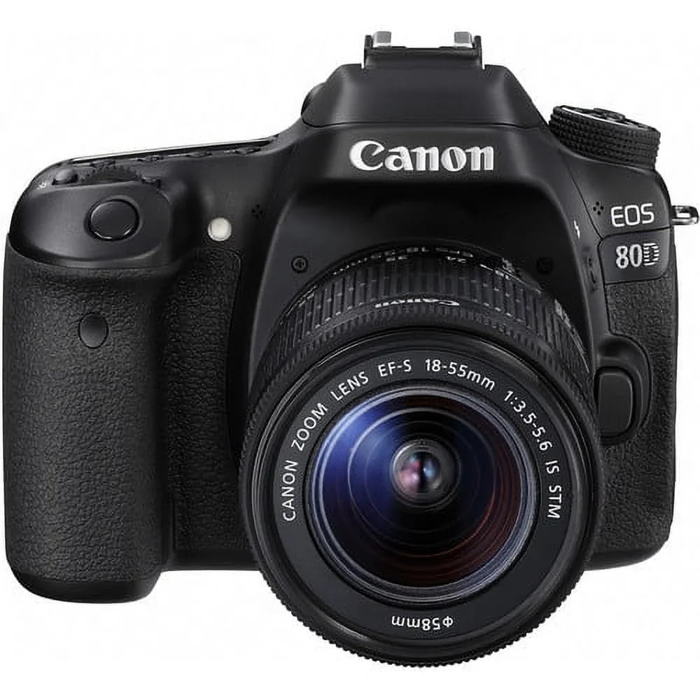 Canon EOS 80D DSLR Camera with 18-55mm Lens + 64GB Buzz-photo Advanced Kit