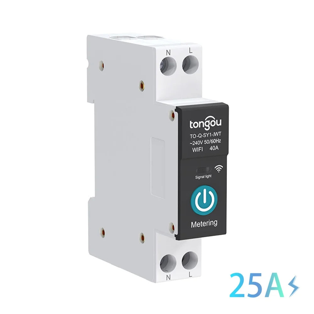 Smart Home Wireless Switch With Metering Function Smart Wifi Circuit Breaker Can Remotely Control Home Switch