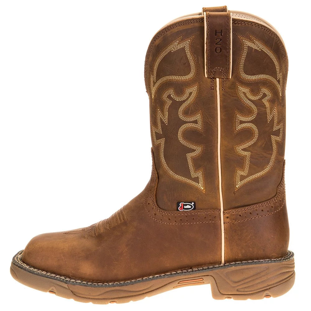Justin Men's Stampede Rush Rustic Tan Boot WK4330