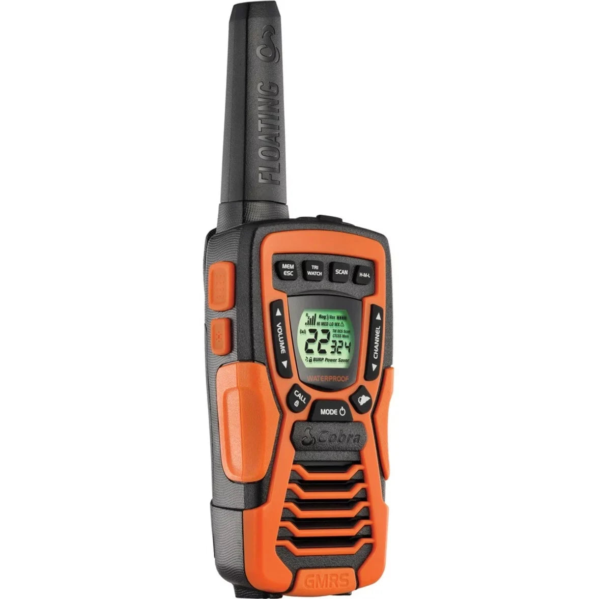 COBRA ACXT1035R FLT Floating Walkie Talkies- Waterproof, Rechargeable, Long Range up to 37-Mile Two Way Radio with NOAA Condition Alert & VOX ( 2 Pack )