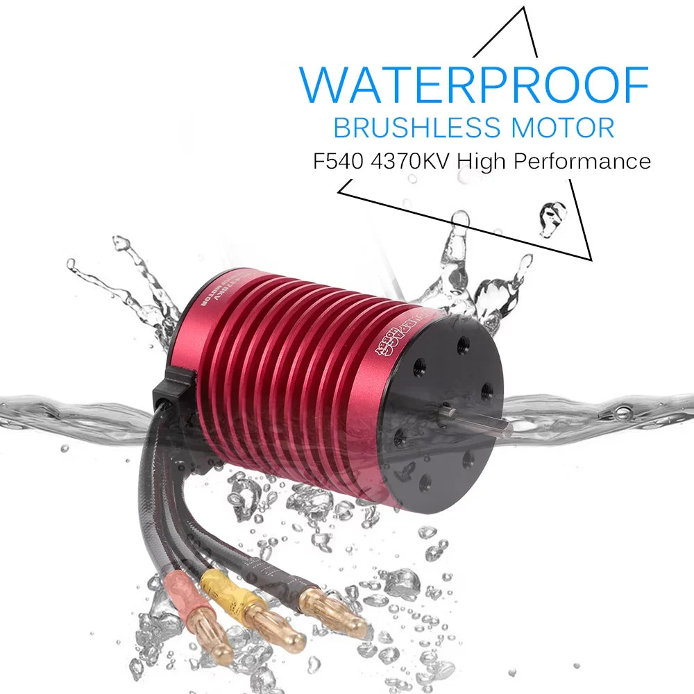 Eccomum SURPASS HOBBY F540 4370KV Brushless Motor Waterproof 45A ESC with BEC for 1/10 RC Car Truck