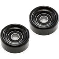 Teledu Pair Set of 2 Accessory Belt Idler Pulleys Driver or Passenger Side Upper Right