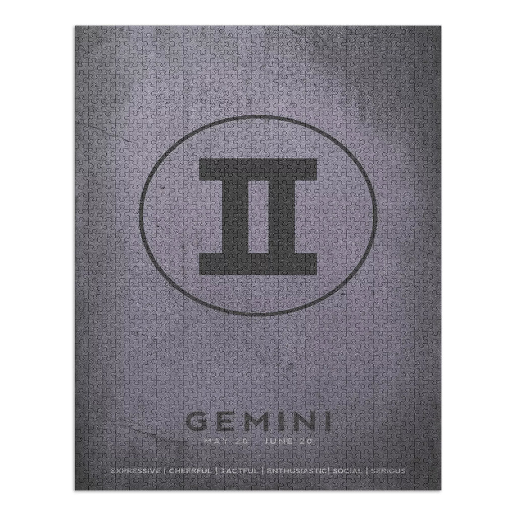 Gemini, Astrological Sign, Zodiac (1000 Piece Puzzle, Size 19x27, Challenging Jigsaw Puzzle for Adults and Family, Made in USA)
