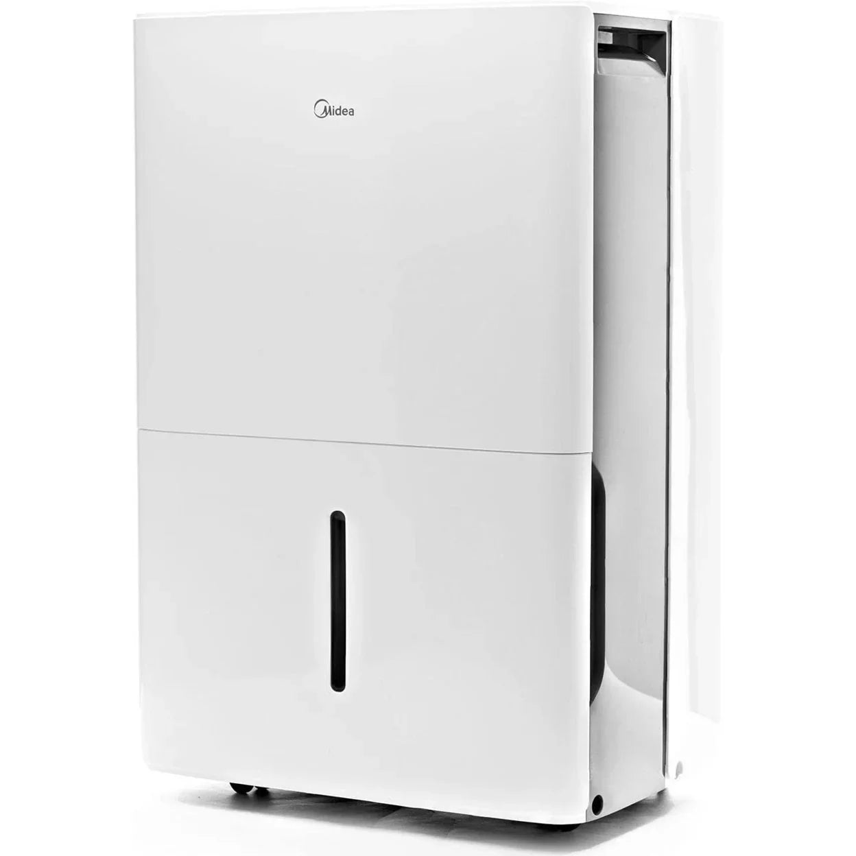 Restored Midea 50 Pint EnergyStar Smart Dehumidifier for Wet Rooms with Pump (Refurbished)