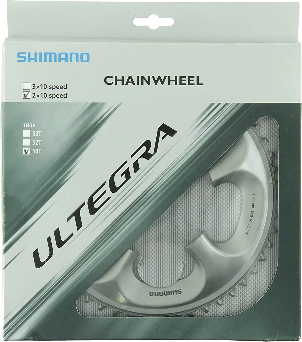 Shimano Ultegra 6700/6750 10-Speed Chainring - Silver Tooth Count: 50 Chainring BCD: 110