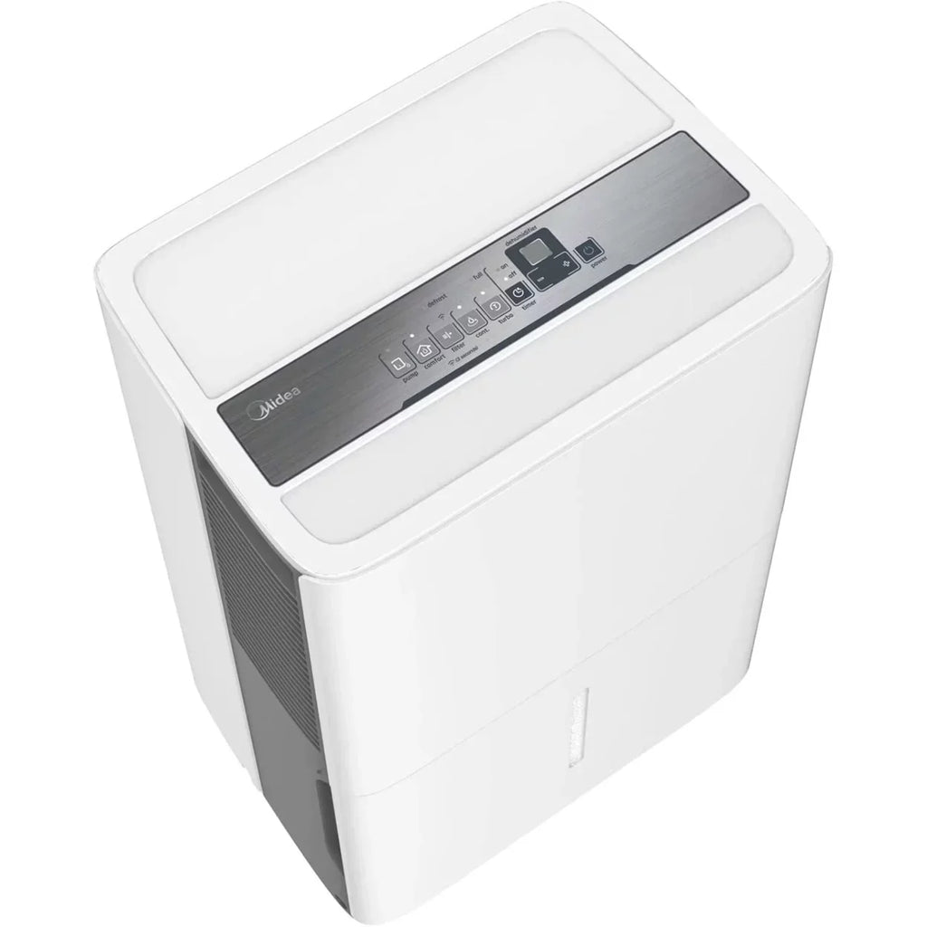 Restored Midea 50 Pint EnergyStar Smart Dehumidifier for Wet Rooms with Pump (Refurbished)