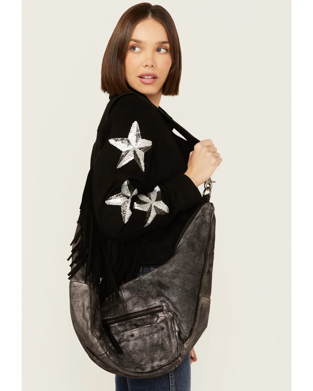 Free People Women's We The Sparta Crossbody Bag Black One Size